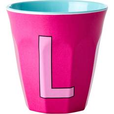 Rice Tasses Rice En Mélamine Medium Lettre L 30 cl Fuchsia Tasse