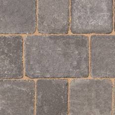 Bradstone Woburn Rumbled Graphite Block Paving L200mm W134mm T50mm, Pack Of 336