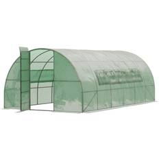 OutSunny Reinforced Polytunnel Greenhouse with Hinged