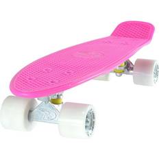 Land Surfer Land Surfer Cruiser Skateboard 22 Inches Pink & White