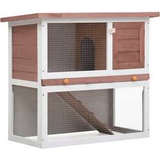 VidaXL Pets vidaXL outdoor rabbit hutch 1 door wood quality