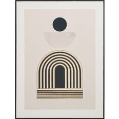 Pacific Lifestyle Make It A Home Deco Linear Gold & Black Print Framed Art