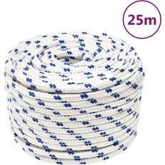 Boat Blocks vidaXL Boat Rope White 14 mm 25 m Polypropylene