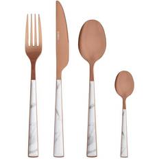 Tower Cutlery Tower Marble Rose Gold Cutlery Set 16pcs