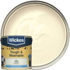 Paint Wickes Tough Washable Emulsion Elderflower No.160 Wall Paint 2.5L