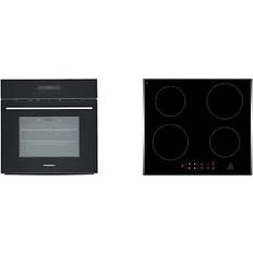 A+ Backöfen Respekta Backofen-Set autark PYROSET94295I A Edelstahl, Schwarz