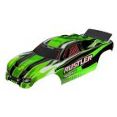 Traxxas 3750G Karo Rustler passt auch Rustler VXL grün, kpl. lackiert