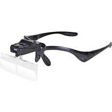 Rona 450989 450989 Lente dingrandimento da testa con illuminazione LED, con clip, con illuminazione Ingrandimenti: 1 x, 1.5 x, 2 x, 2.5 x, 3.5 x