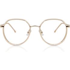 Brillen & Lesebrillen SmartBuy Collection Oval Full Rim TR90 Prescription Online Brown Size Free Lenses Blue Light Block Available Transparent Brown Rose Gold