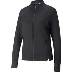 Puma Outerwear Puma CLOUDSPUN Heather Full Zip Jacket, Black, Golf Vest