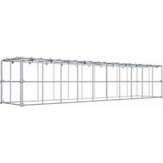 Grey Gabion Baskets Gabiona Anbaugabione Typ 3 100 cm x 20 cm x 20 cm Maschenweite 10 cm x 10 cm C-Ring