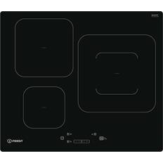 Plaques de cuisson Indesit IS33Q60NE 3 Foyers Largeur 60 cm Puissance Booster 3 kW Noir