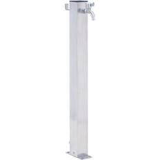 vidaXL Fuente De Agua Para Jardín Acero Inoxidable Cuadrada 40 cm - Plateado