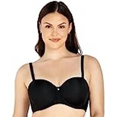 Elise Full Busted Strapless Bra - Black