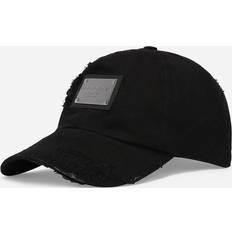 Dolce & Gabbana Man Petten Dolce & Gabbana Cotton Twill Baseball Cap Black