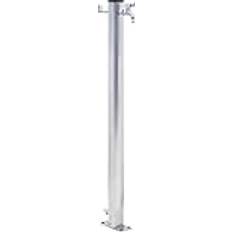 Rubinetti vidaXL Colonna d'Acqua da Giardino 80 cm Acciaio Inox Rotonda