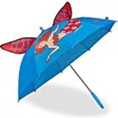 Regenschirme Relaxdays Regenschirm kinder schirm 3d-regenschirm meerjungfrau kinderregenschirm mädchen