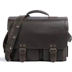 Aunts & Uncles Big Finn Briefcase dark brown