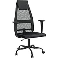 Fabric Office Chairs vidaXL Black Mesh Fabric Office Chair