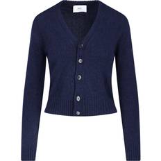 XXS Cardigans Ami Paris Cashmere And Wool Cardigan Blue