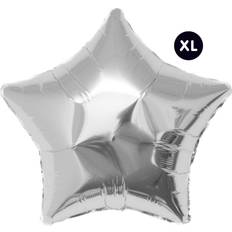 Festartikler Rico Design YEY! Let's Party Folienballon Stern 86cm silber
