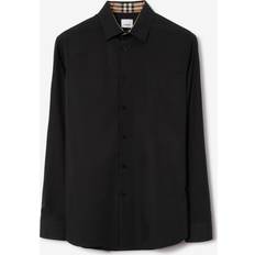 Burberry Monogram Mønstret Poplin Skjorte - Sort