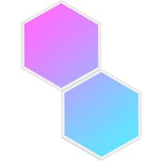 Govee hexa Govee Glide Hexa Light Panels Udvidelsespakke 2 Paneler Hvid LED Vægplafond