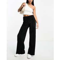 Pleats Trousers Mango Plisat Plisse Trousers, Black