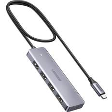 Concentradores USB Ugreen Hub USB C con 4 Puertos Adaptador Ladrón Tipo C 5Gbps OTG