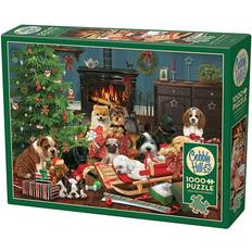 Jigsaw Puzzles Adlibris Puzzle Christmas Puppies Cobble Hill