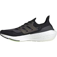 Adidas Fabric Sport Shoes Adidas UltraBOOST 21 M - Core Black/Silver Metallic/Solar Yellow