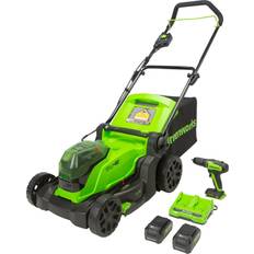 Cordless lawn mowers with batteries Greenworks MO48L2211 (2x4.0Ah) Battery Powered Mower