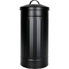 Autumn Alley Black Toilet Paper Reserve Holder Canister with Lid