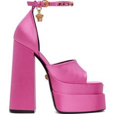 Versace Højhælede sko Versace Satin Medusa Hæle - Lyserød