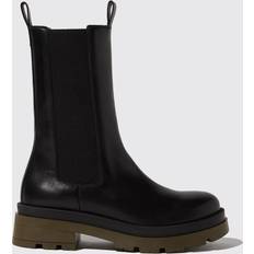Scarosso Kim Green Edit Frau Chelsea Boots Grün Kalbsleder