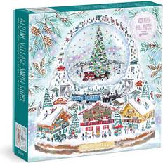 Jigsaw Puzzles Galison Alpine Village Snow Globe 500 Pieces