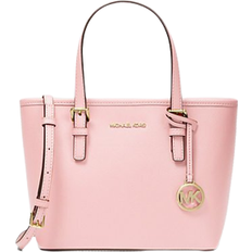 Michael Kors Jet Set Travel Extra Small Saffiano Leather Top Zip Tote Bag - Powder Blush