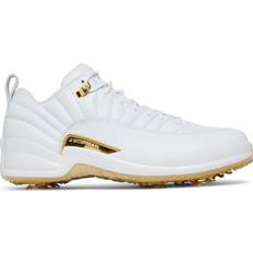 49 ⅓ Scarpe da golf Nike Air Jordan 12 Low Golf Masters M - White/Metallic Gold/Malachite