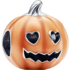 Orange Charms & Pendants Pandora Glow-in-the-Dark Spooky Pumpkin Charm - Silver/Orange/Black