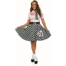 Fun Shack Womens 50s Pink Poodle Rock N Roll Dress