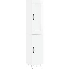 vidaXL Highboard High Gloss White Aparador 34.5x180cm