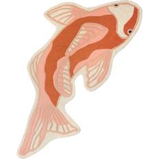 Tappeti Broste Copenhagen Tappeto Koi 97 x 120 cm Pumpkin Orange Arancione