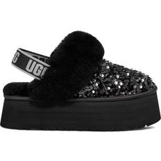 Platform Slippers UGG Funkette Chunky Sequin - Black