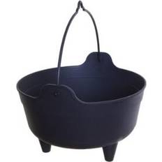 Potten, planten en teelt Whitefurze Black Cauldron Planter Flower Basket