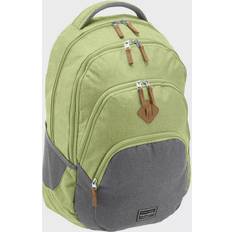 Unisex Laptoptaschen Travelite Basics Rucksack Melange Grün-Grau