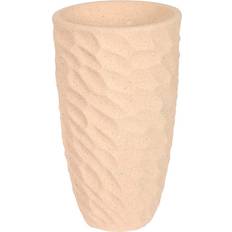 Beige Pots Home ESPRIT Beige Fibreglass Scandinavian 36.5 x 36.5 x 63 cm
