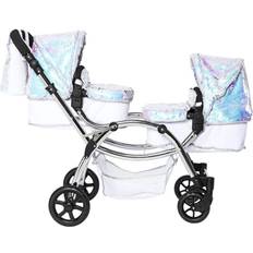 Twin dolls pram Roma Polly Twin Dolls Pram Mermaid