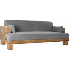 Sofaer på tilbud Dkd Home Decor Polyester Grey Sofa 224cm