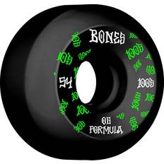 Skateboards Bones Wheels Skateboard 100 54mm 100A Black V5 Sidecut 4-pack str. 54mm