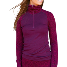 Dame - Merinoull Superundertøy Devold Duo Active Zip Neck Woman - Purple